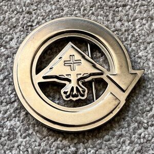 Vintage LRG Lifted Research Group Silver Belt Buckle EUC Y2K Style